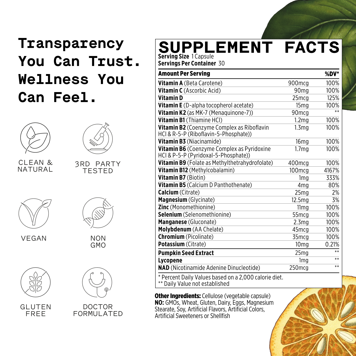 Multivitamin Capsules for Men